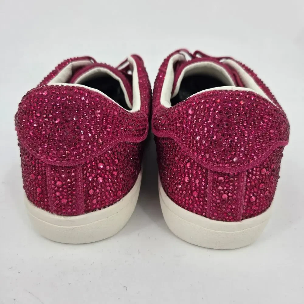 NEW Vintage Havana Splash Fuschia Rhinestone Star Stone Sneaker Size 10